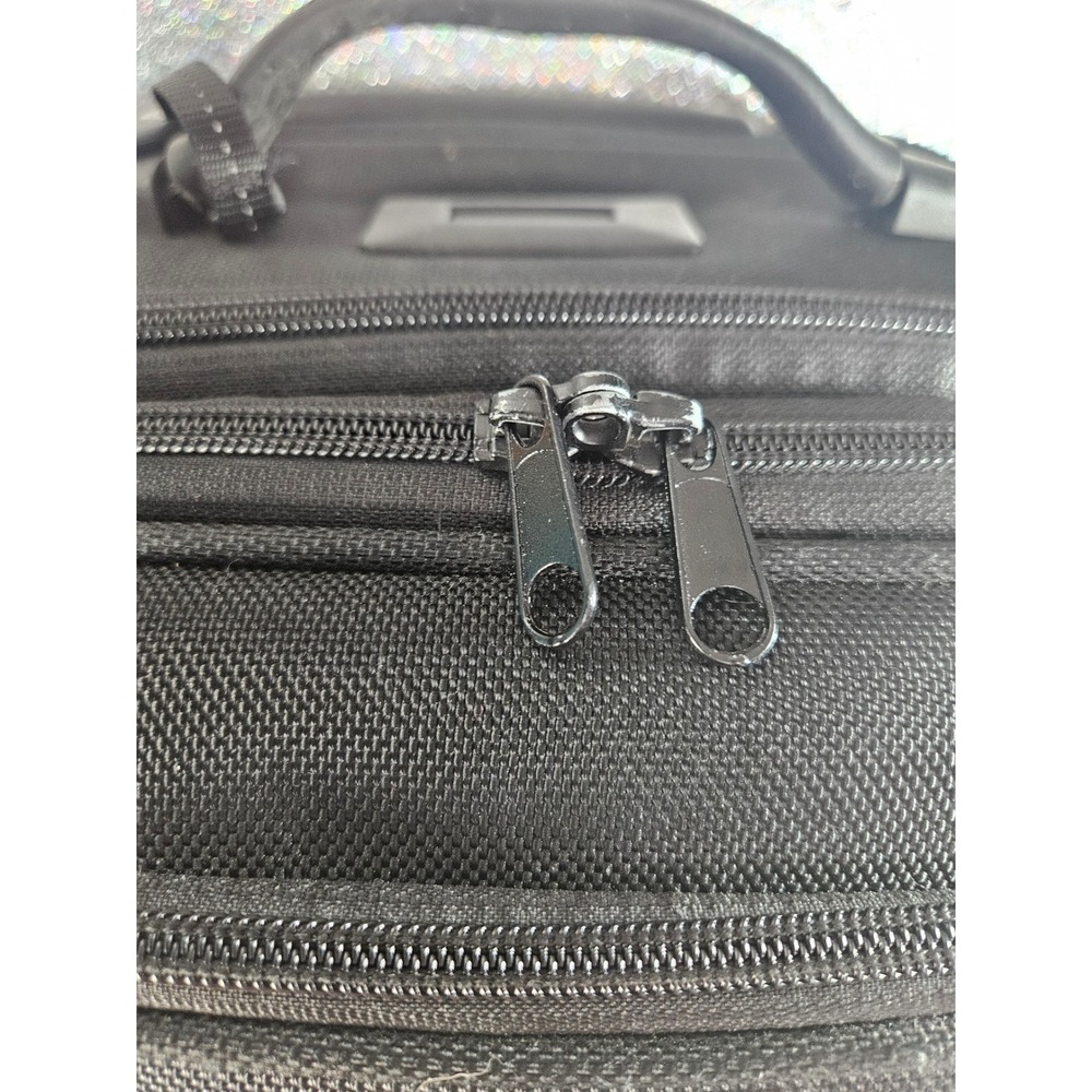 T-Tech by TUMI Black Ballistic Nylon Rolling Carry-On Suitcase Luggage 57622D - Picture 12 of 14